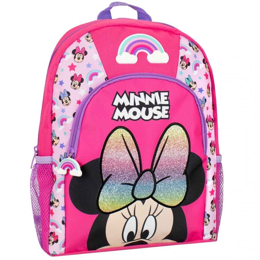 กระเป๋าเป้สะพายหลังสำหรับเด็ก Character UK Disney Minnie Mouse Rainbow Backpack