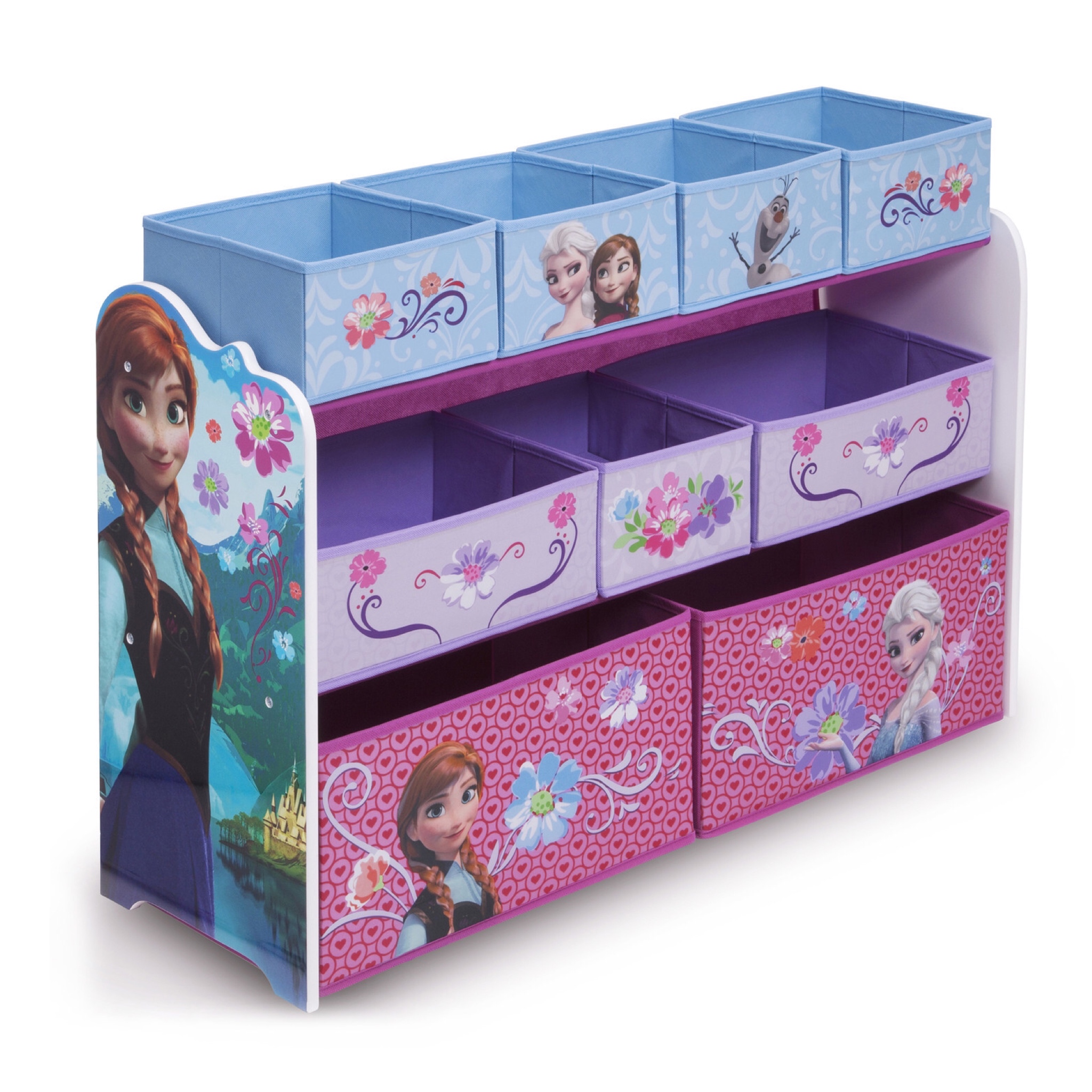 ชั้นเก็บของเล่นสุดน่ารัก Delta Children Deluxe 9 Bin Toy Organizer (Frozen)