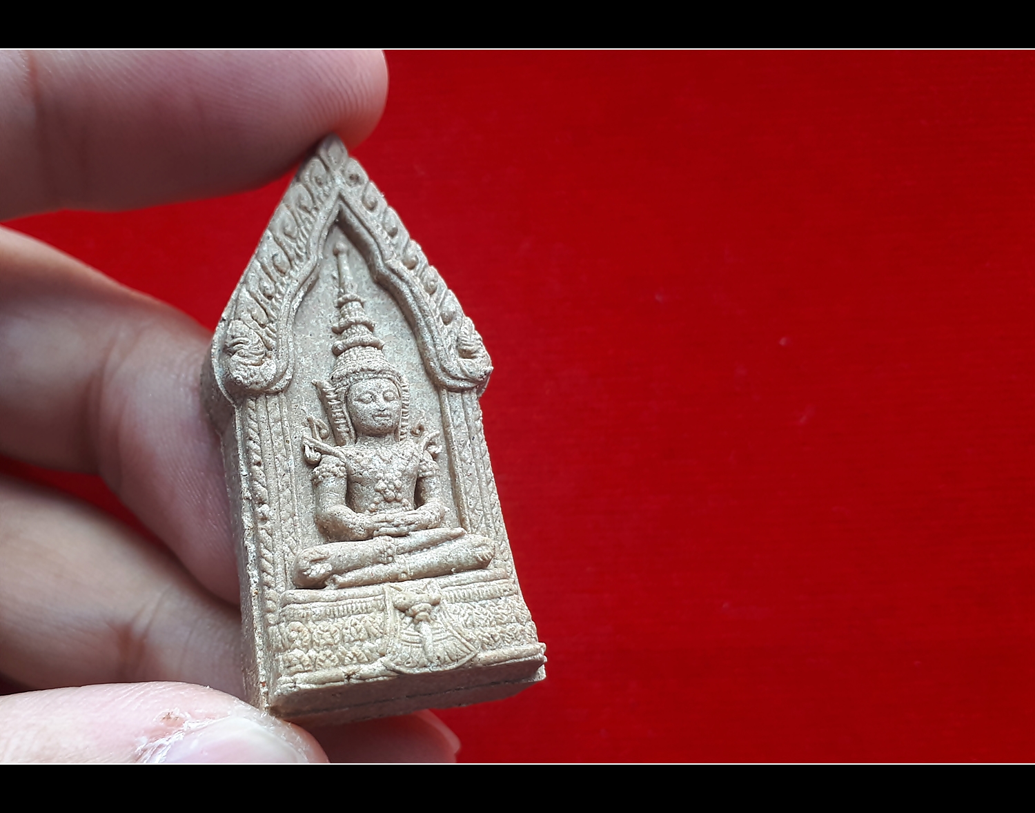 พระแก้วมรกต (ออกในวาระ ครบ 100วัน ละสังสังขาร) เนื้อผง(ผงเก่าที่ อ.ปู่เม่า เสกไว้) ปี2561 #รับประกันแท้ - ปู่เม่า แย้มทับ