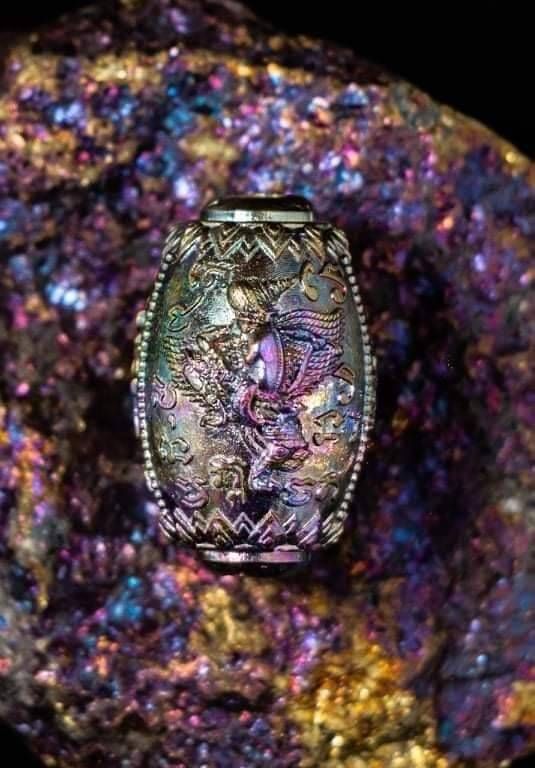 ลูกสะกด(ยันต์นะกินไม่รู้สิ้น วิชาของหลวงปู่หมุน+เทพจำแลง) (โชคลาภทำมาหากิน เมตตา ค้าขาย คุ้มภัย) เนื้อจ้าวน้ำเงิน+โลหะมหาชนวน พิธีเสาร์๕ ปี2564 #รับประกันแท้ - หลวงปู่อุดมทรัพย์(พระอาจารย์จ่อย) วัดเวฬุวัน จ.ศรีสระเกษ จัดสร้างและดำเนินการปลุกเสก