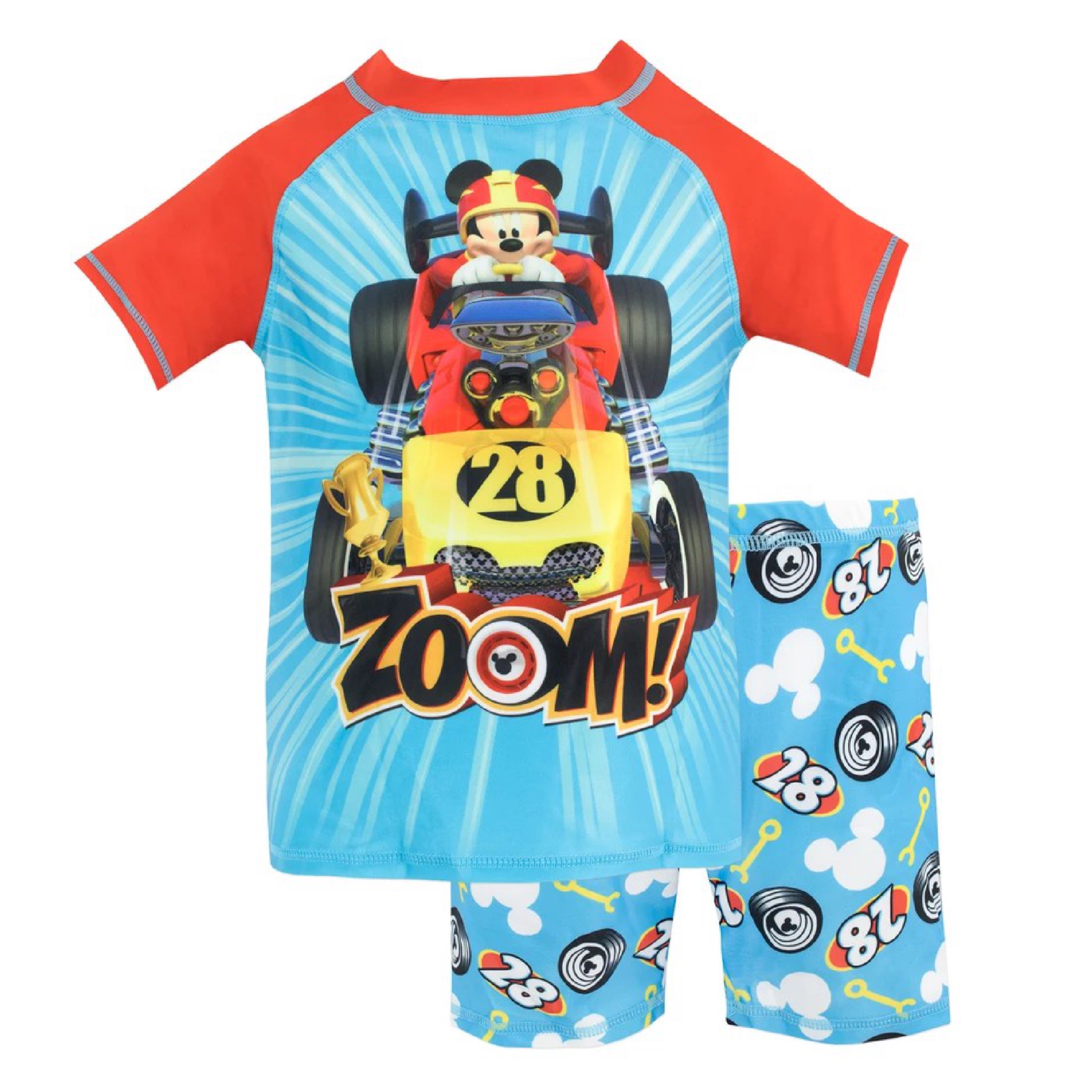 ชุดว่ายน้ำสำหรับเด็ก Character UK Mickey Mouse and the Roadster Racers Swim Set
