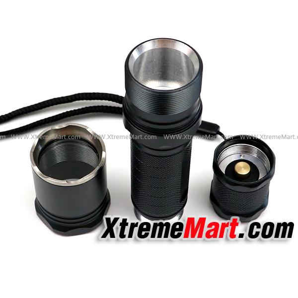 บอดี้เปล่าไฟฉาย Manta Ray สีเทาเขียว