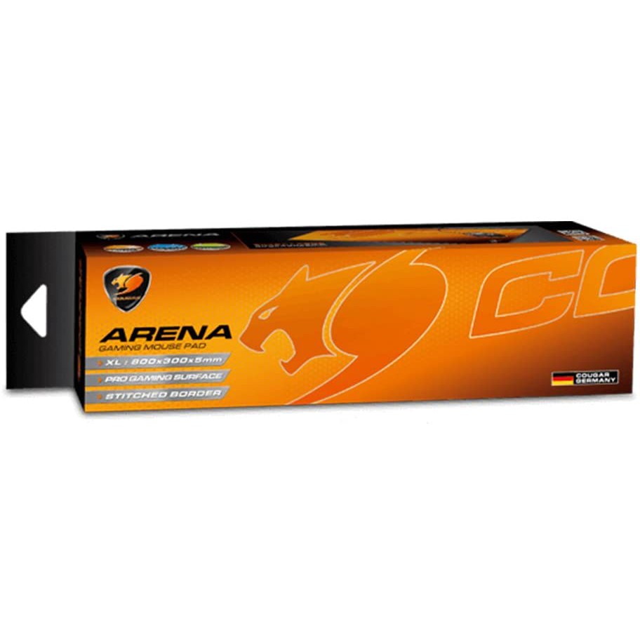 แผ่นรองเมาส์เกมมิ่ง Cougar Arena, Cougar Arena Black Gaming Mouse Pad Extra-Large 800x300x5mm