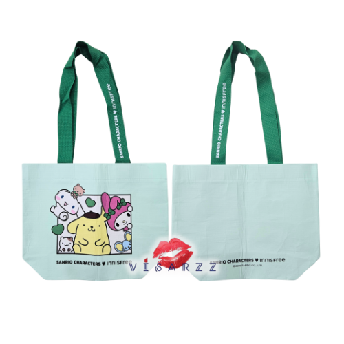 กระเป๋าผ้า Sanrio x Innisfree ลาย Pompompurin สุดน่ารัก รุ่นลิมิเต็ด เหมาะสำหรับใช้ในชีวิตประจำวันเพื่อลดการใช้ถุงพลาสติก