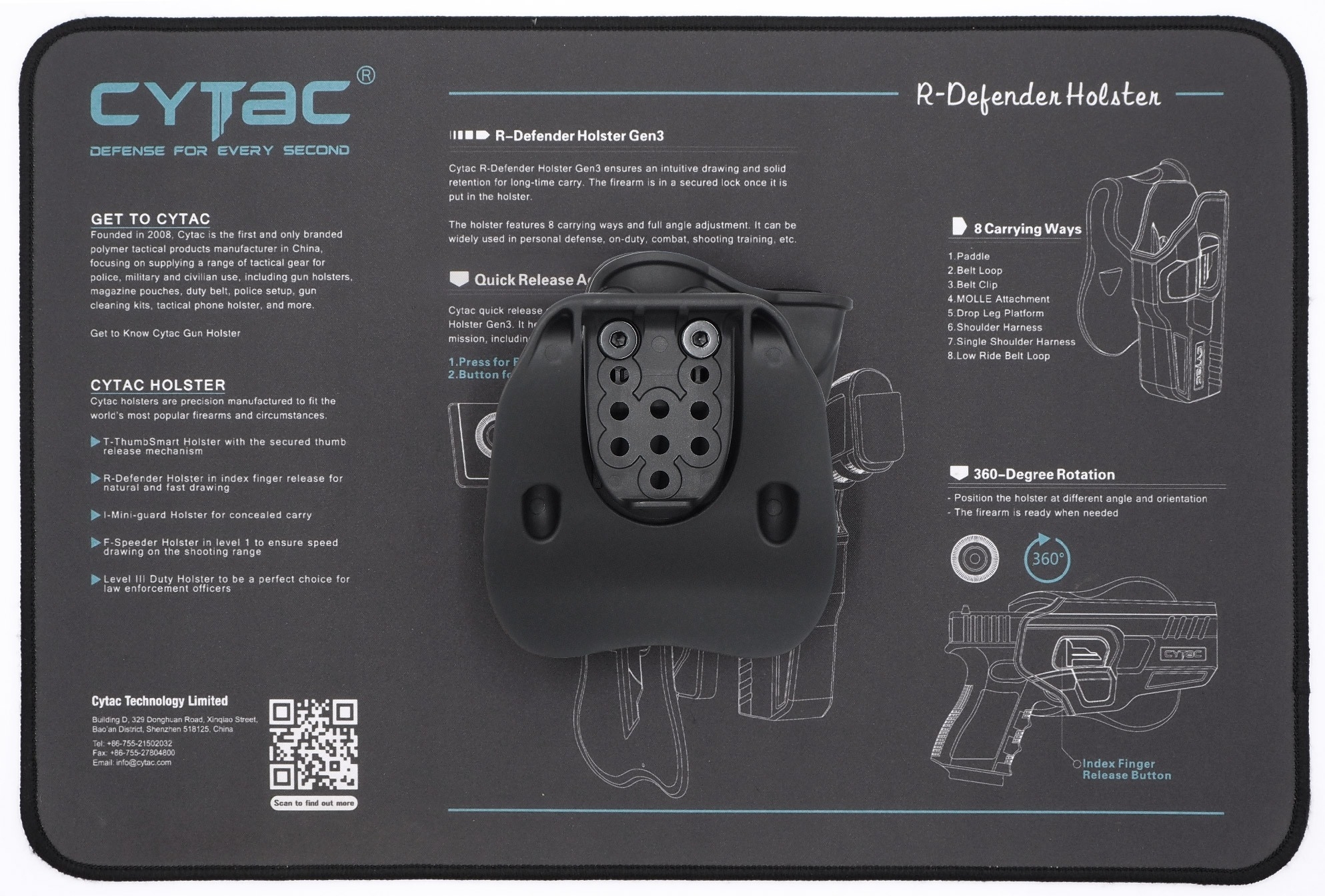 CYTAC thailand ซองพกนอกลูกโม่ 2" นิ้ว (Cytac 2" Revolver Holster)