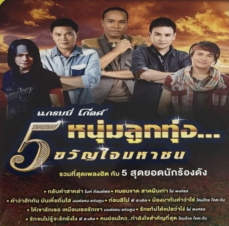 แกรมมี่โกลด์ ● 5 หนุ่มลูกทุ่ง... ขวัญใจมหาชน ( 1 CD )