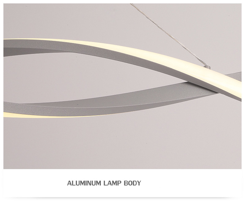โคมไฟแขวนเพดานสไตล์โมเดิร์นลายเกลียวลม wind bar [YF-19009]