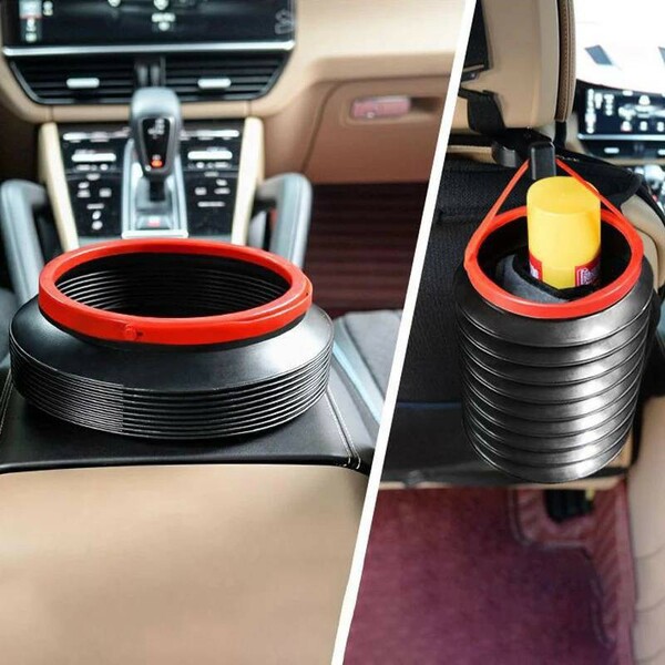 ถังขยะในรถ ถังเก็บของในรถยนต์ แบบพับเก็บได้
