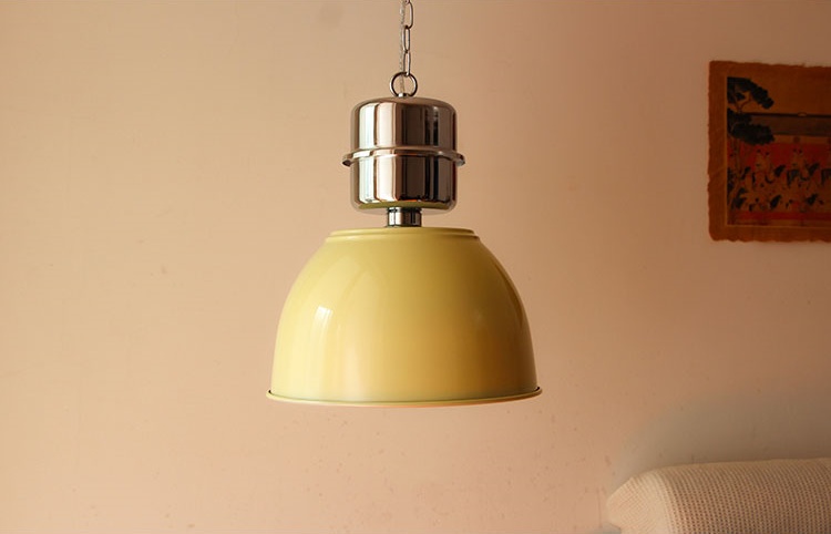 โคมไฟแขวนเพดานทูโทนหัวโคมทรงกระบอกเตี้ยชุบโครเมี่ยมสไตล์ Industrial [IS-2306]