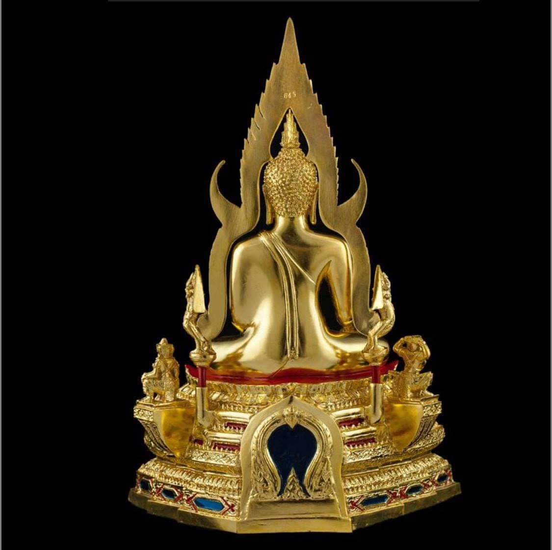 รูปหล่อ พระพุทธชินราช หน้าตัก5นิ้ว เนื้อโลหะทองเหลือง ปิดทอง