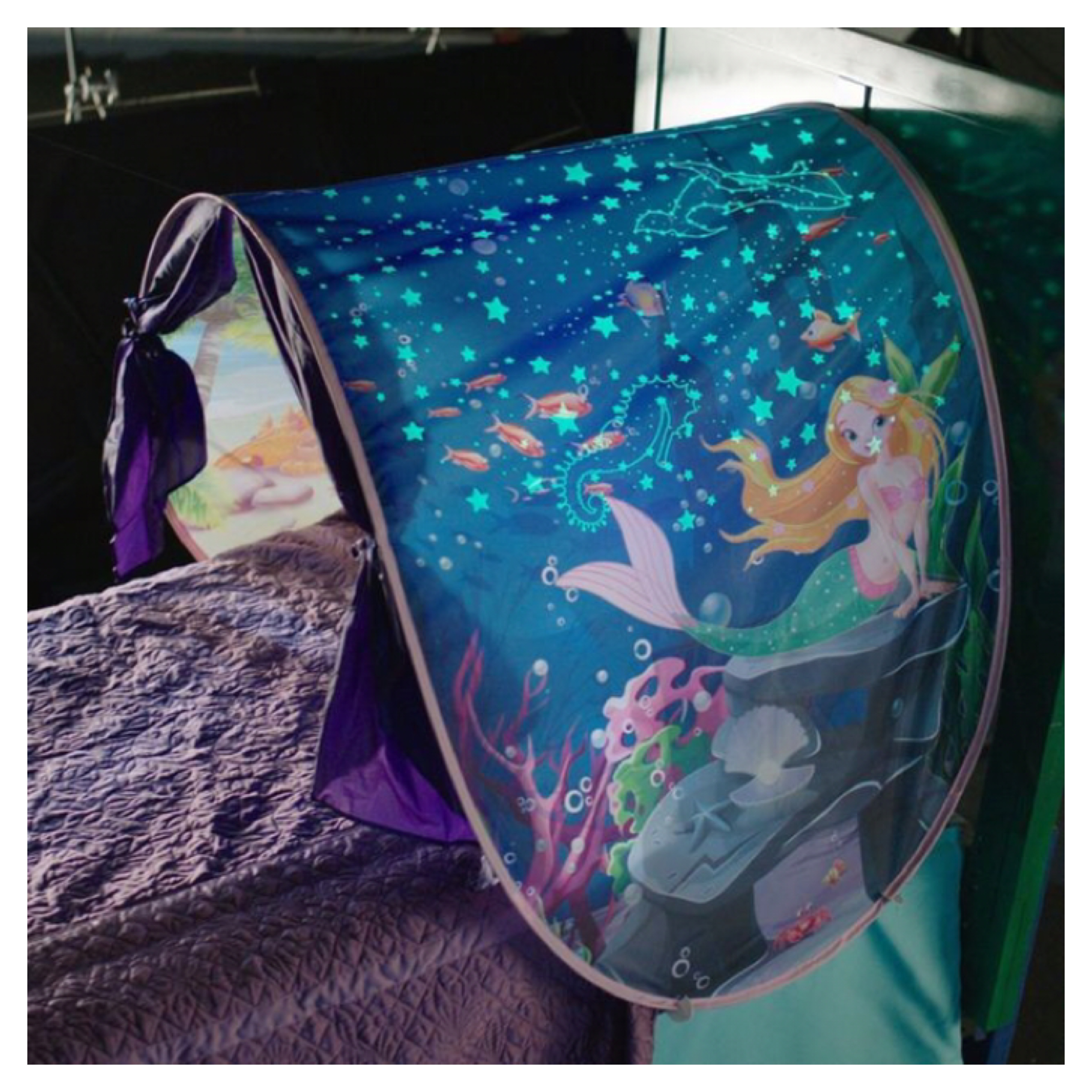 เต็นท์สำหรับเตียงนอนเด็ก Dream Tents Glow - Magical Mermaids