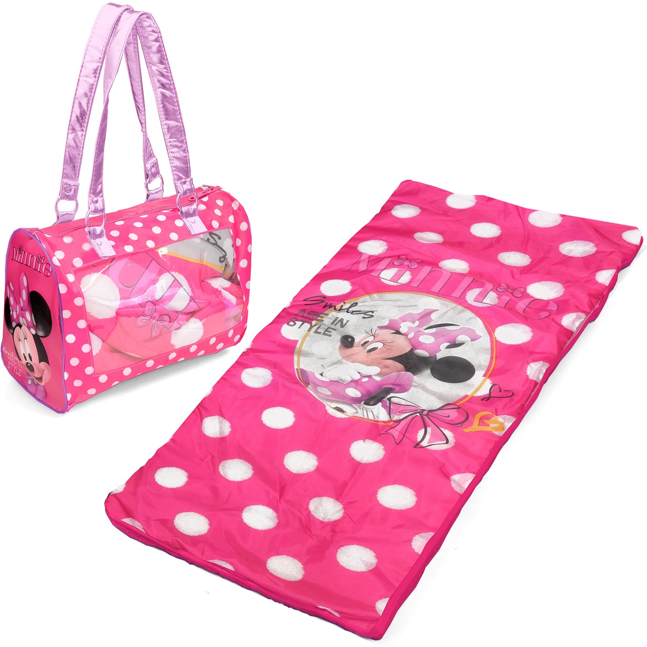ชุดที่นอนสำหรับเด็กพร้อมกระเป๋าบรรจุ Disney Sleeping Bags & Nap Pads (Minnie Mouse)