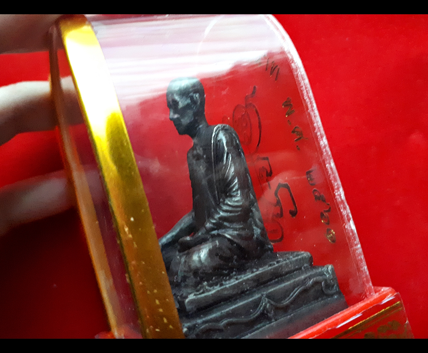 รูปหล่อ หลวงพ่อกวย โฆสิตาราม(วัดบ้านแค) ปี2561 - (พระบูชา ตั้งหน้ารถ ขนาด 2นิ้ว) #รับประกันแท้