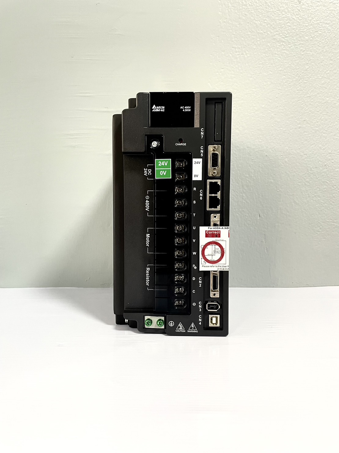 Delta AC Servo Drive ASDA-A2 Series Model:ASD-A2-4543-M 4.5KW 400V 3-phase