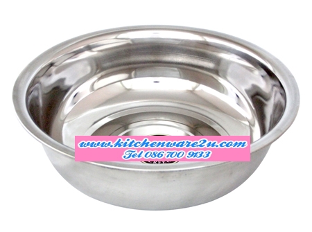 P08566 กะละมังสแตนเลส ขนาด 45 ซม.ขายยกลัง 50 ใบ เพื่อขนส่งง่าย (ราคาส่งต่อ 50 ใบ:เฉลี่ย 70 บ/ใบ)
