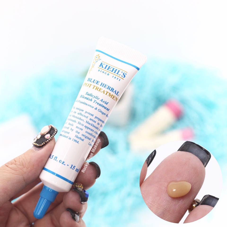 (ลดพิเศษ 35%) Kiehl's Blue Herbal Spot Treatment 15mL ทรีตเม้นต์เฉพาะจุดเพื่อฟื้นบำรุงตำแหน่งที่เกิดสิว สูตรผสมอันเชี่ยวชาญนี้ซึมซาบสู่ผิวเพื่อฟื้นบำรุงตำแหน่งที่เกิดสิวโดยเฉพาะ