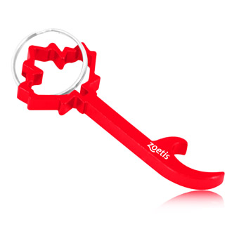 พวงกุญแจที่เปิดขวด รูปใบเมเปิ้ล Maple Leaf Shape Bottle Opener Keychain