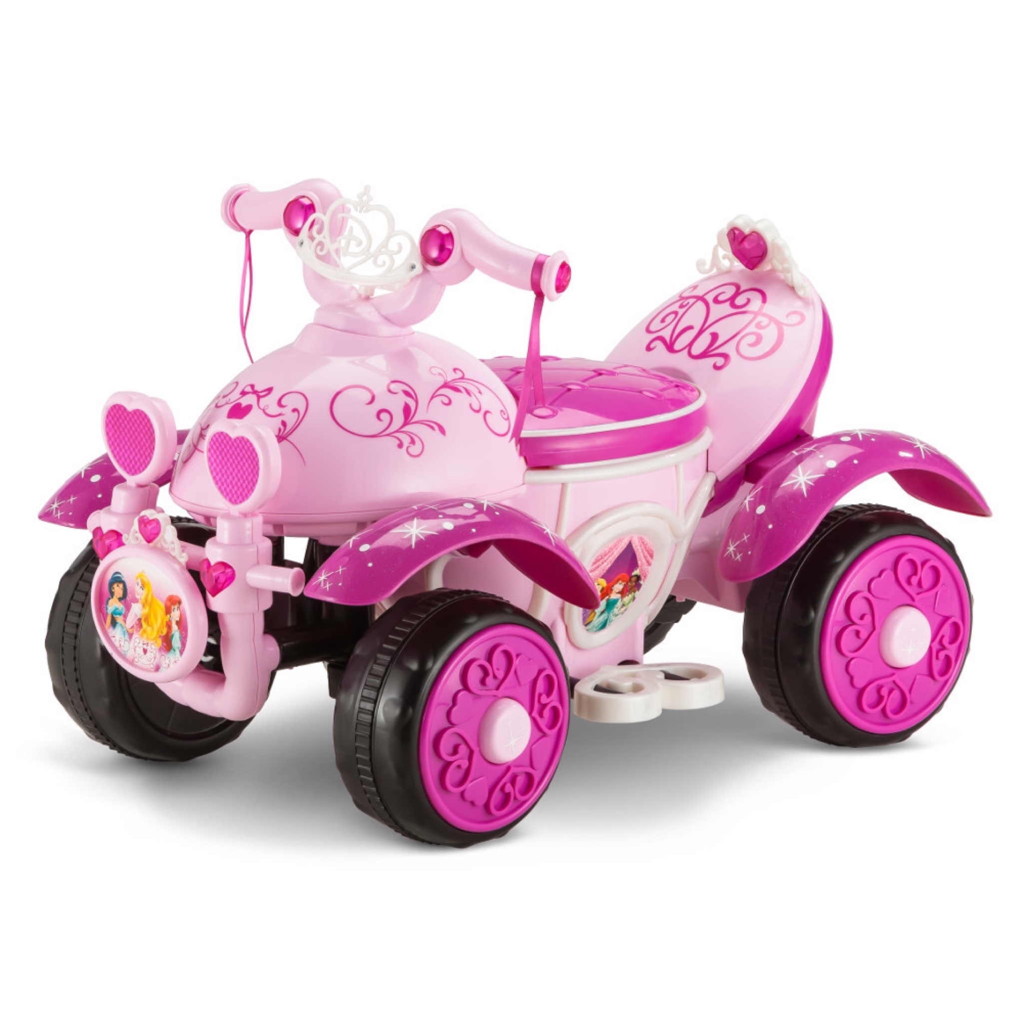 รถ ATV แบตเตอรี่แสนหวาน Kid Trax Disney Princess 6 Volt Quad Powered Ride-On