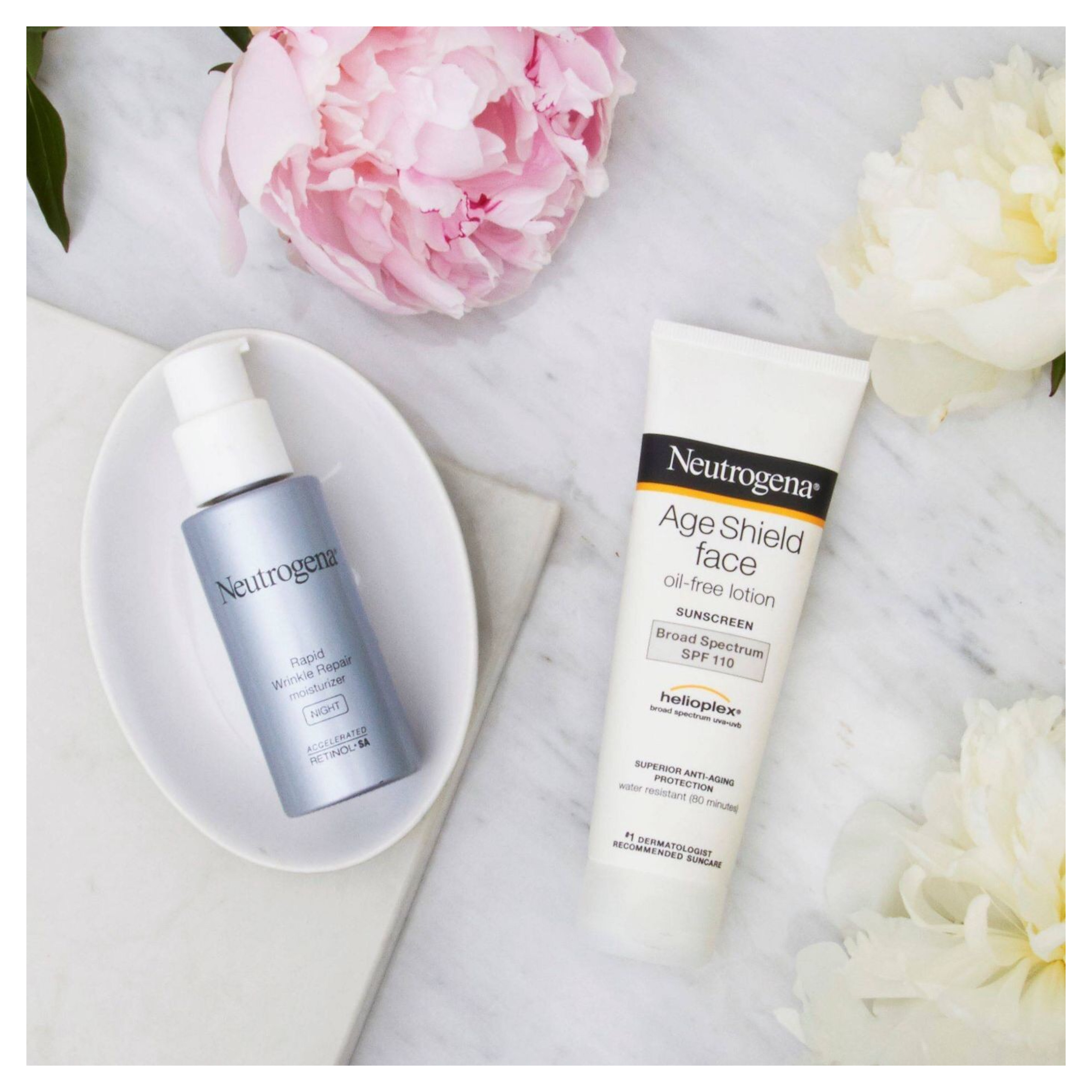 โลชั่นกันแดดสำหรับผิวหน้า Neutrogena Age Shield Face Oil-Free Lotion Sunscreen SPF 110