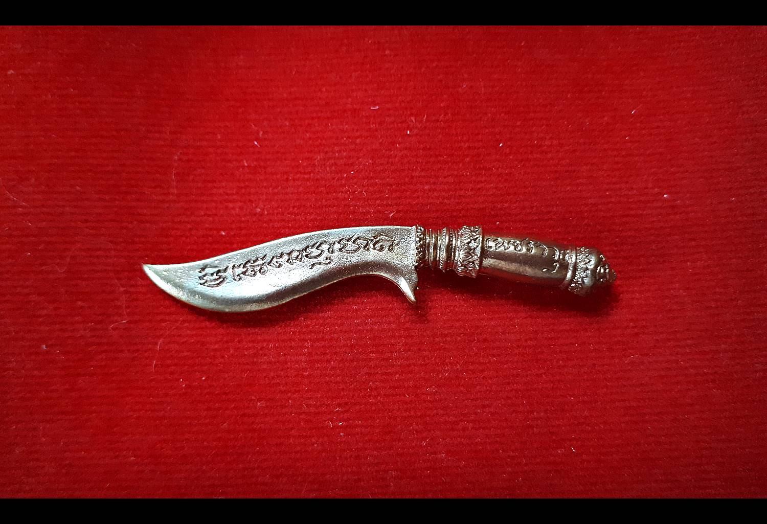 มีดหมอเพรชราวุธ (ขนาดพกพา ยาว5.5ซม) (เข้าพิธีปลุกใหญ่ พิธีเพรชราวุธ ปี2558 หลวงพ่อเล็ก วัดท่าขนุน) #รับประกันแท้