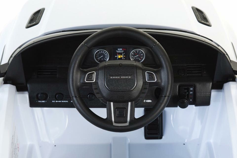 รถแบตเตอรี่พร้อมรีโมทบังคับวิทยุภายใต้ลิขสิทธิ์แท้ของรถยนต์ Land Rover - Range Rover Evoque 12V Battery-Powered Ride-On SUV