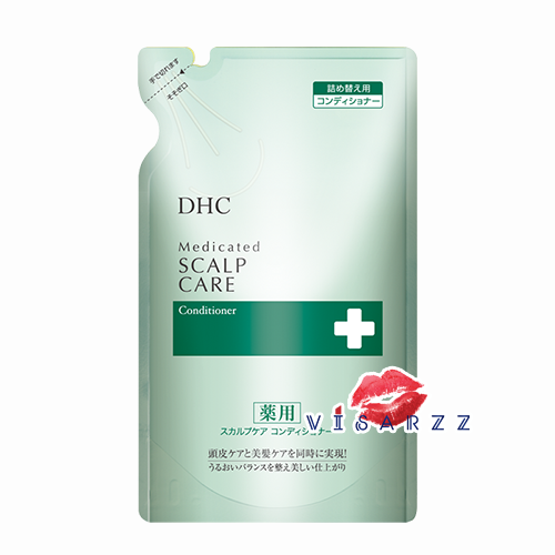 (ครีมนวด รีฟิล) DHC Medicated Scalp Care Conditioner 400mL ดีเอชซี คอนดิชั่นเนอร์ป้องกันความเหนียว กลิ่น รังแค และอาการคัน พร้อมคืนสมดุลความชุ่มชื้นของหนังศีรษะและเส้นผม แฮร์บิวตี้เอสเซนส์ซึมลึกสู่ผิวและแกนกลางของเส้นผมและหนังศีรษะ ปรับสภาพผิวและให้การด