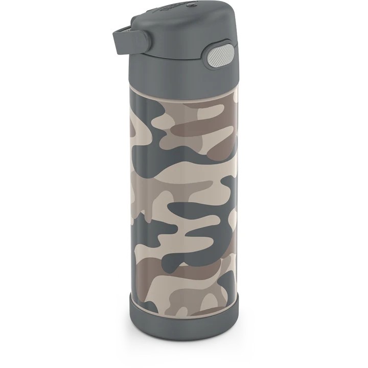 กระติกน้ำสเตนเลสรักษาอุณหภูมิ Thermos Camo FUNtainer Vacuum Insulated Stainless Steel Bottle 16OZ with Bali Handle