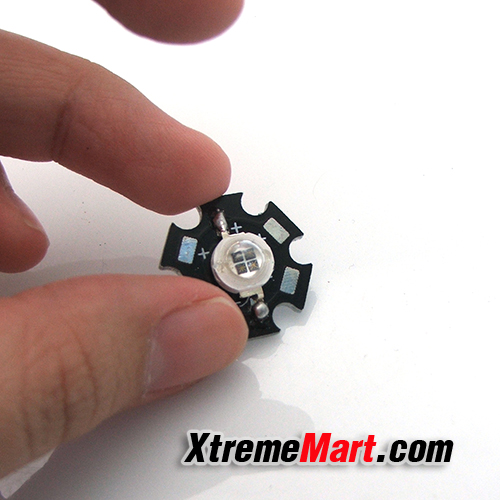 หลอด InfraRed LED 850nm 5W IR 4-Chip 1.8V-2.4V DC 20mm (เห็นแสงแดง)
