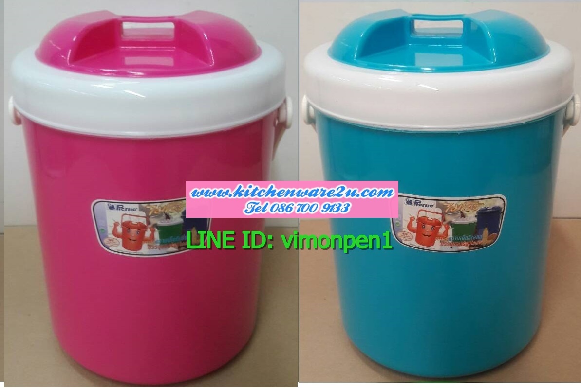 P09611 กระติกกลม 11 ลิตร สีหวาน เกรดเอ Micro M11AA (ราคาส่งต่อ 12 ใบ:เฉลี่ย 130 บต่อใบ)