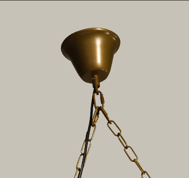 โคมไฟแขวนเพดานลูกคิดสไตล์วินเทจ [5172-D3]