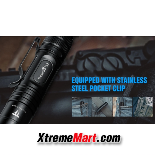ไฟฉายขนาดเล็ก TrustFire L2 XPL HD LED 1000LM 2 Modes EDC Tactical Flashlight