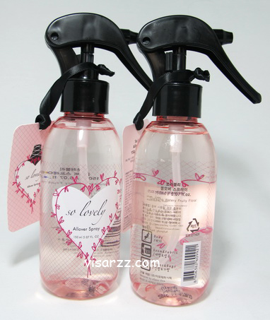 Etude House So Lovely Allover Spray 150 mL สเปรย์ฉีดตัว ฉีดเสื้อผ้า กลิ่นหอมหวาน ติดทนนาน