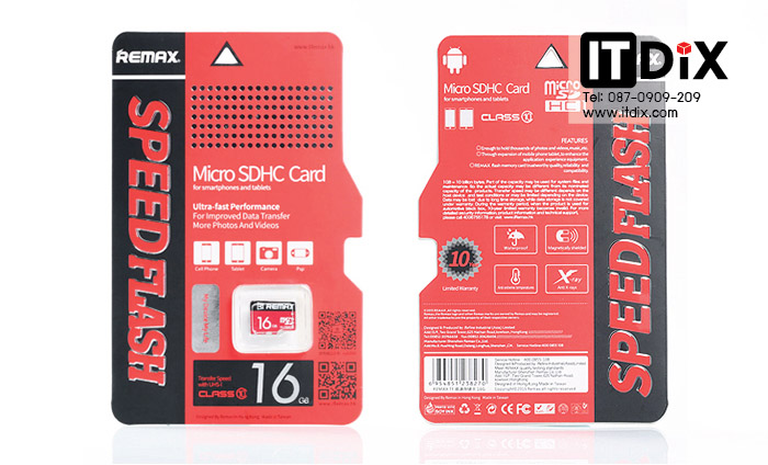 ขาย Micro SD Card Remax Class 10