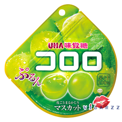 (ซองเขียว Muscat) UHA Kororo Jelly 48g # Muscat เยลลี่เบรกแตก เยลลี่เคี้ยวหนึบ หวานกำลังดี มาในซองซิปพกพาแก้ง่วง เพิ่มความสดชื่นได้ทุกที่ค่ะ