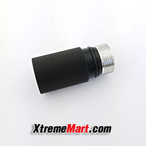 ท่อต่อไฟฉายกระบอกสั้น 123A สีดำ สำหรับ Surefire 6P เป็น 9P ,SolarForce