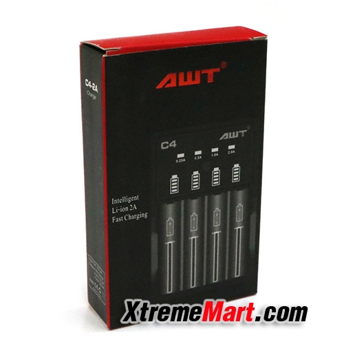 เครื่องชาร์จแบตเตอรี่ AWT battery charger C4-2A charger with usb wall charger