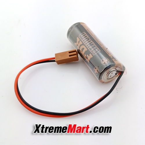 แบตเตอรี่ FDK FUJI CR8.LHC 3V 3000mAh (ขั้วน้ำตาล) CR17450SE BR-A Lithium Battery