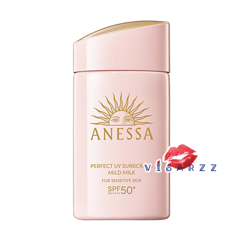 (ฉลากไทย สูตรผิวแพ้ง่ายขวดส้ม) Shiseido Anessa Perfect UV Sunscreen Mild Milk for Sensitive Skin SPF50+ PA++++ 60mL กันแดดสูตรอ่อนโยน พร้อมบำรุงผิวเพื่อผิวบอบบางแพ้ง่ายมาก อ่อนโยนแม้ผิวเด็ก