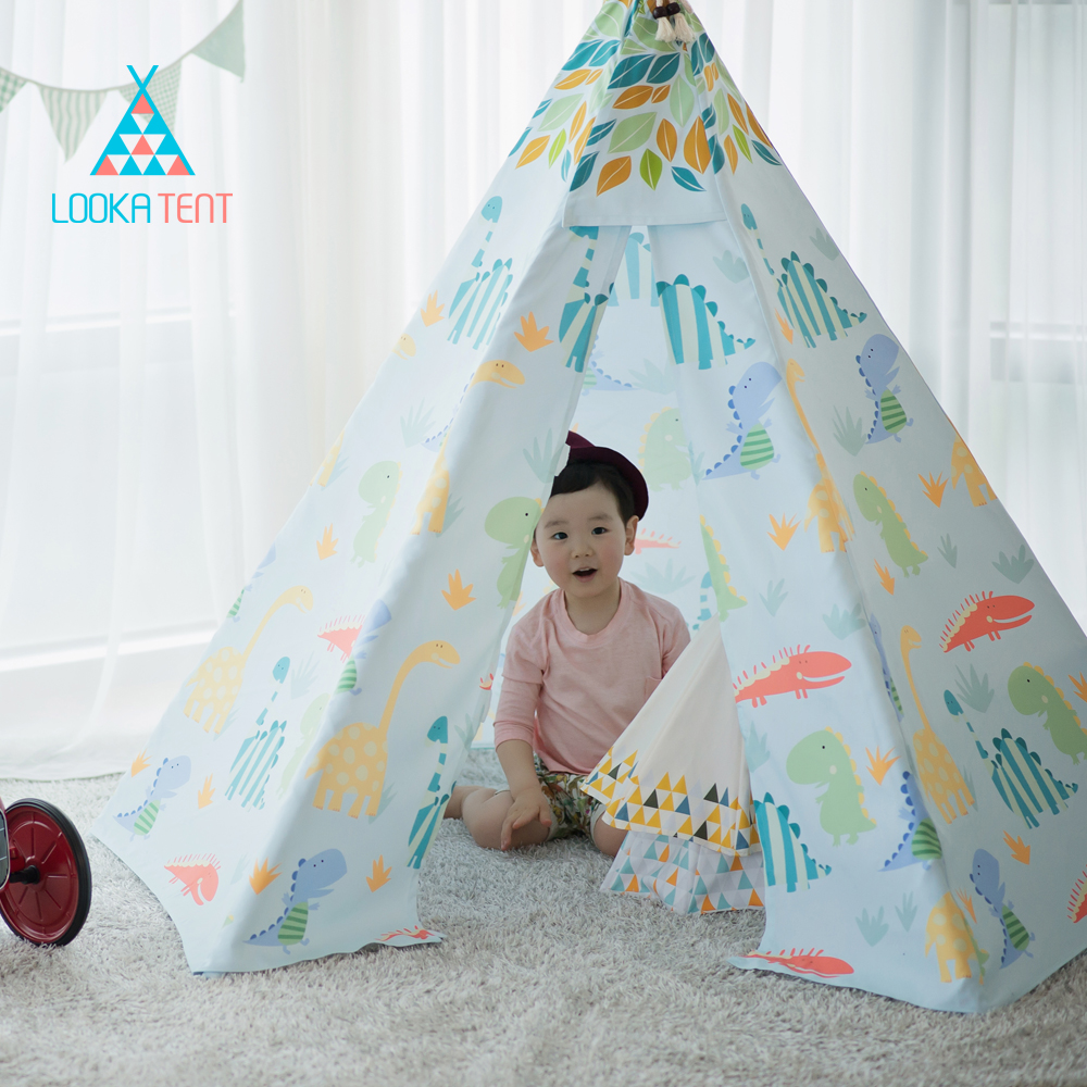 บ้านจำลองทรงเต๊นท์อินเดียนแดงสำหรับเด็ก LOOKA Tent (Jurassic Park)