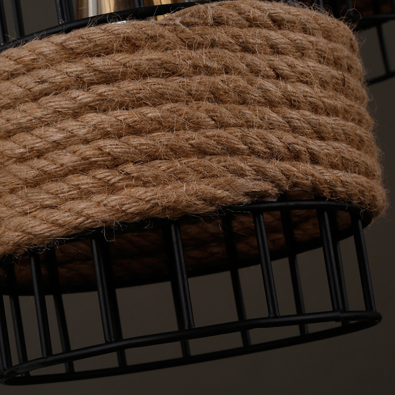 โคมไฟระย้าแขวนเพดานเชือกลินิน 5 ดวง , 7 ดวง [ROP2406]