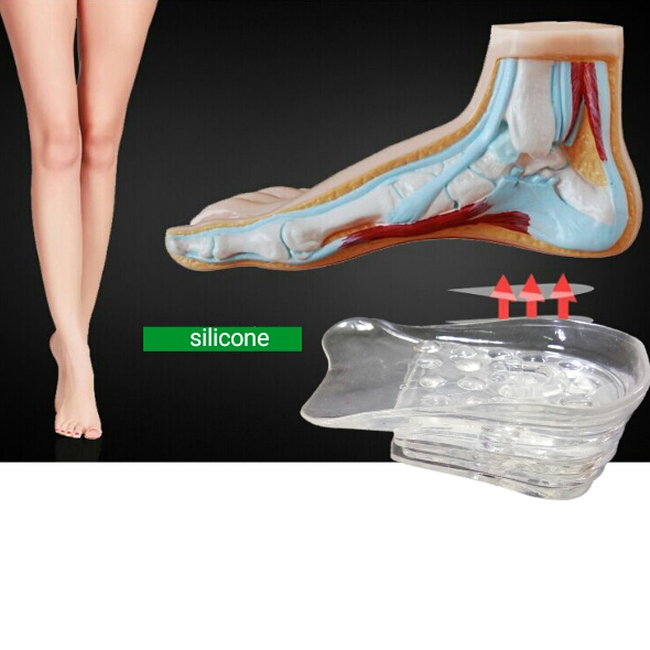 แผ่นซิลิโคนเสริมส้นเท้าเสริมความสูง