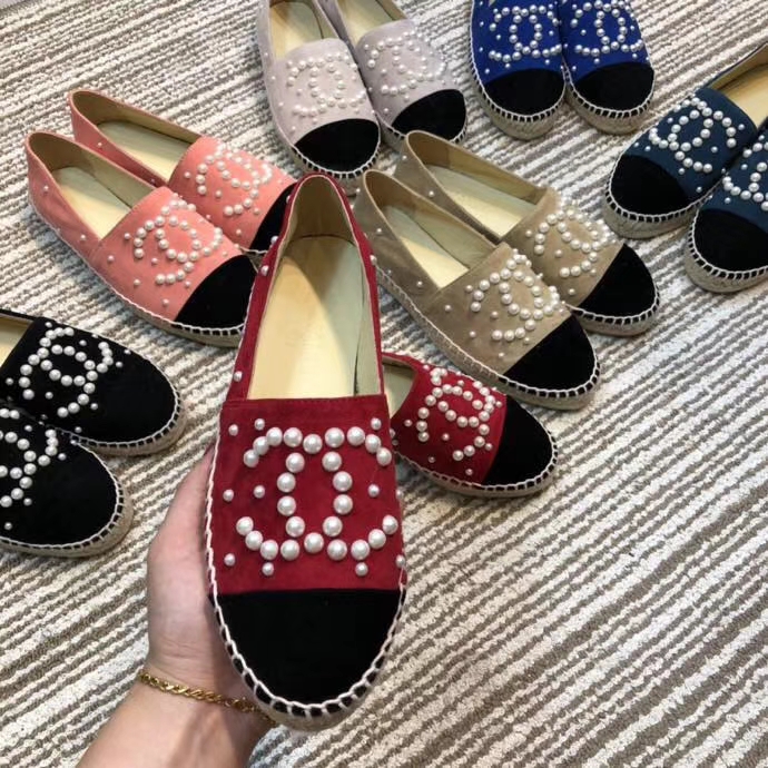 รองเท้า cn flat espadrilles lamb skin 34-42