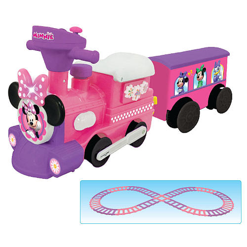 รถไฟแบตเตอรี่พร้อมรางแสนสนุก Kiddieland Motorized Choo Choo Train with Tracks (Minnie Mouse)