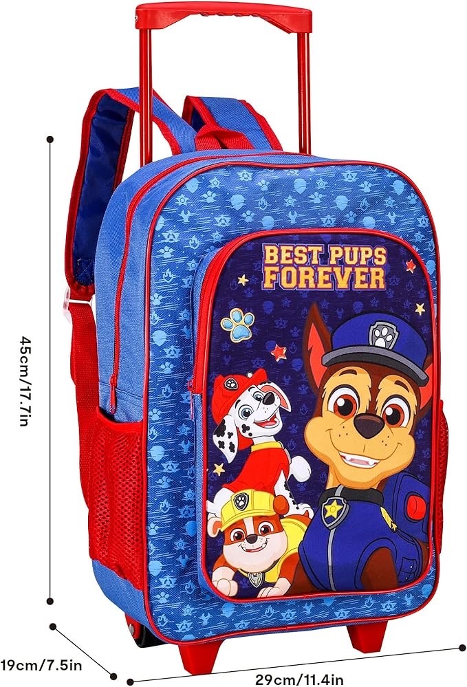 กระเป๋าสะพายเป้พร้อมล้อลากสำหรับเด็ก Paw Patrol Kids Trolley Backpack