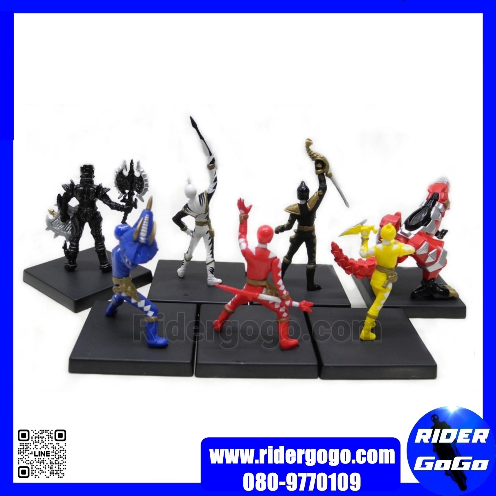 Bakuryuu Sentai Abaranger Mini Figure เซ็ท 7 ชิ้น
