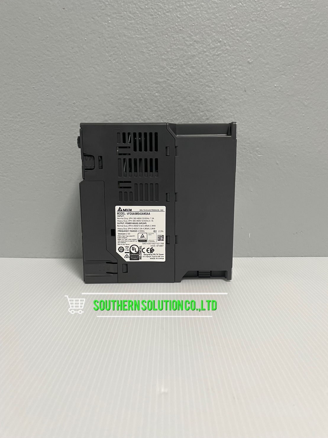 Delta MS300 VFD5A5MS43ANSAA 3HP 2.2kW Input 3-Phase , 380V Output 3-Phase , 380V