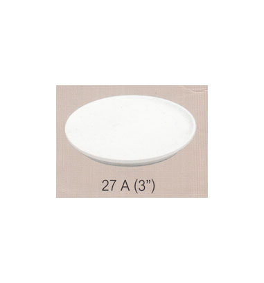 P09027 จานรองแก้ว 3 นิ้ว สีพื้น เมลามีนแท้ Flowerware เครือซูปเปอร์แวร์ No.27A (ราคาส่งต่อ 12 ใบ: เฉลี่ย 14 บต่อใบ)