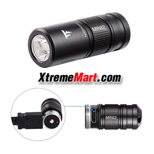 ไฟฉาย TrustFire MINI2 CA18-3X 220 Lumens 2-Mode Mini USB Charging LED Flashlight