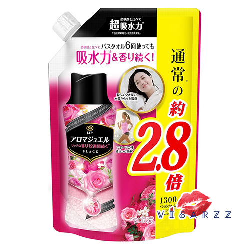 (3.3x Refill แดง กุหลาบแดง) P&G Lenor Aroma Jewel 1410mL # Rose & Floral กลิ่นกุหลาบ เม็ดน้ำหอม สำหรับซักผ้า ลดกลิ่นอับ ให้ผ้าหอมยาวนาน