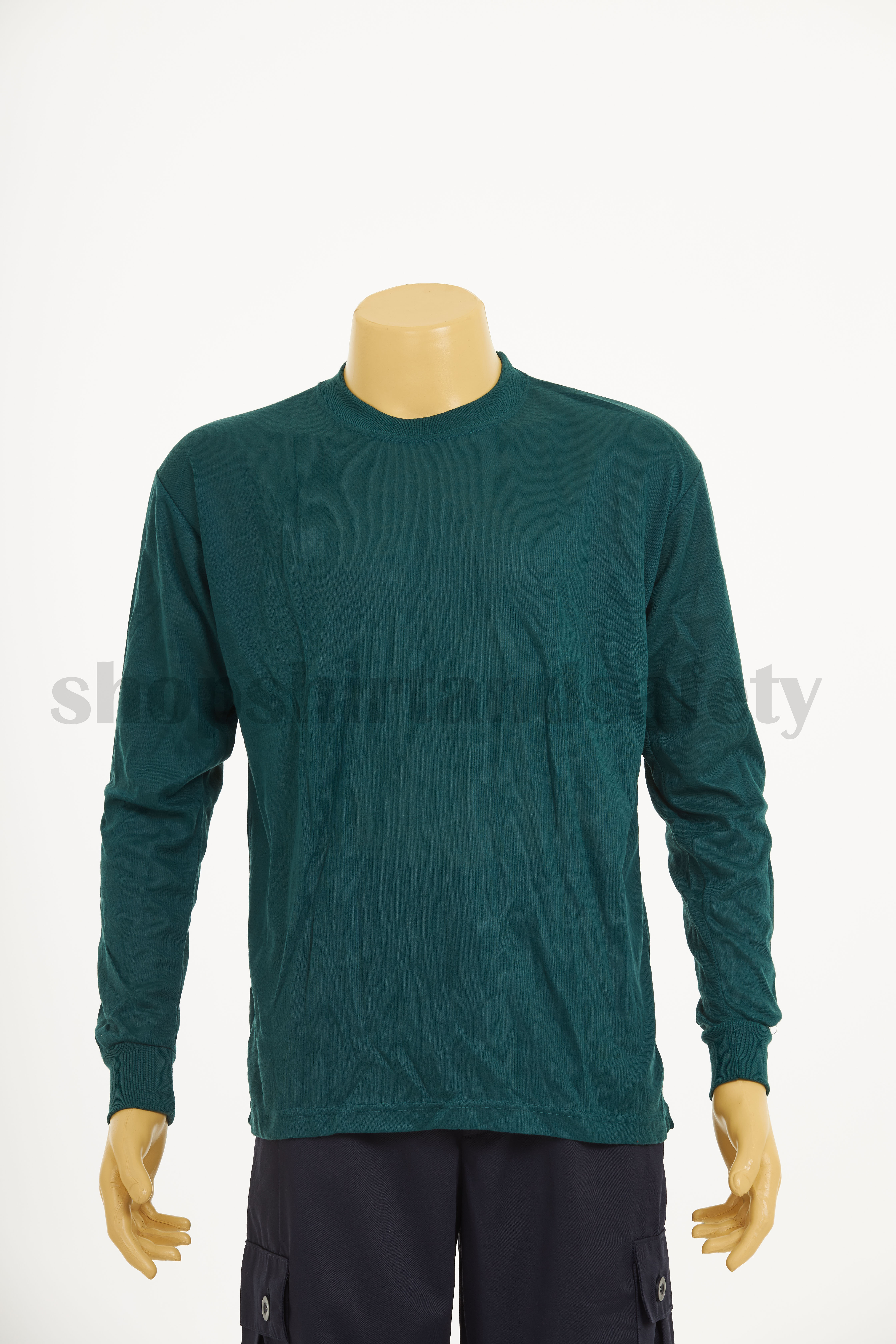 เสื้อยืดคนงานคอกลมแขนยาวพร้อมสกรีน(ค่าสกรีนต่างหาก)